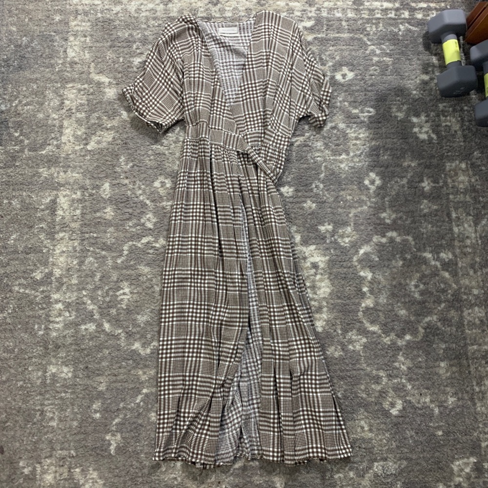 Urban Outfitters Plaid Wrap Dress